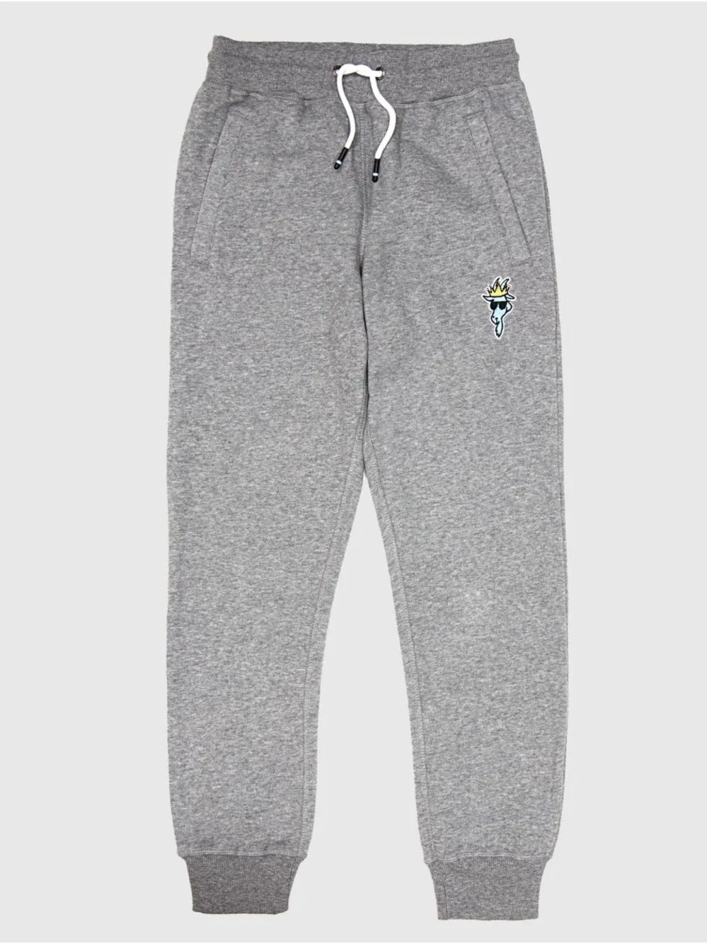 GOAT USA Kids Grey Fleece Joggers with Drawstring Waist XL